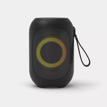 IPX4 Waterproof Portable Bluetooth Speaker with Ambient Light & Carry Strap