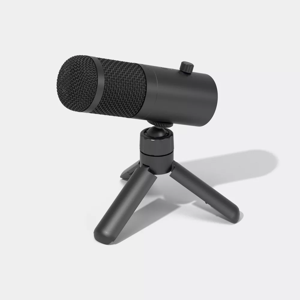 USB-C Cardioid Desktop Microphone with Mini Tripod