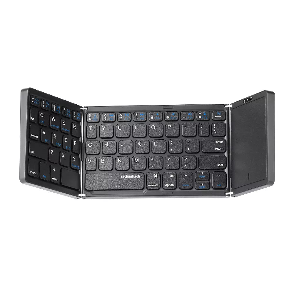 Tri-Fold Bluetooth 64 Keys Portable Keyboard with Touchpad